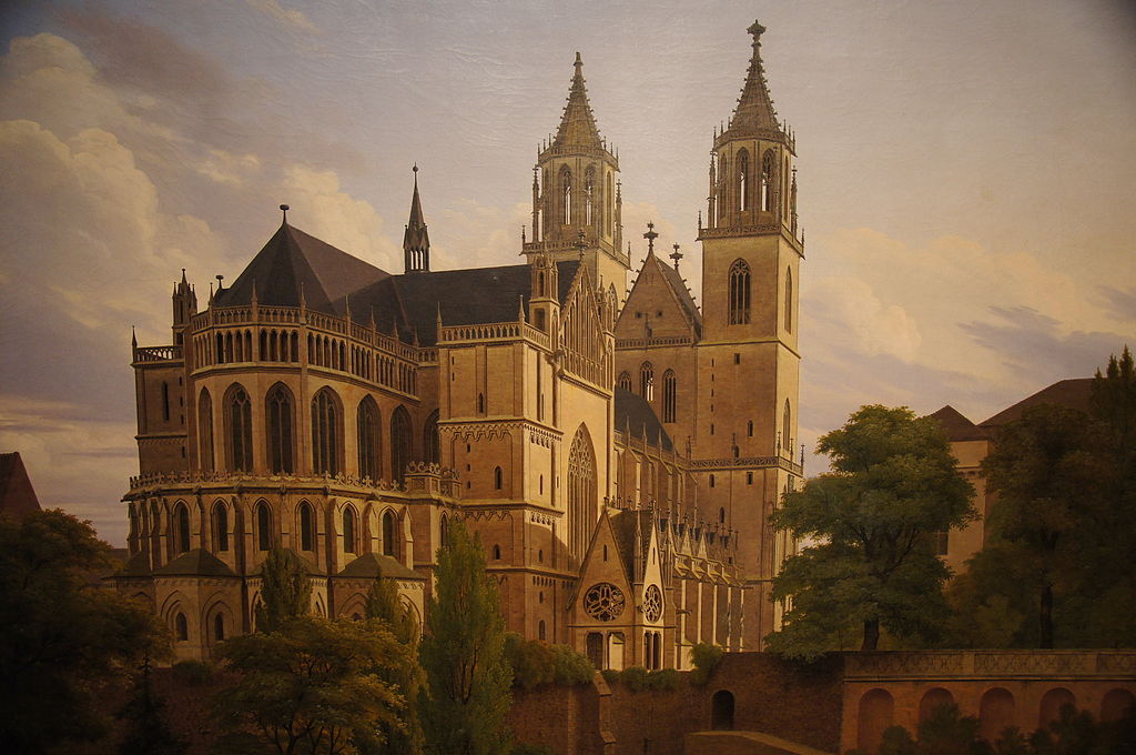 Кафедральный собор в Магдебурге, 1828 год